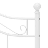 Bedframe metaal wit 120x200 cm - thumbnail
