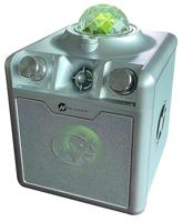 N-GEAR Disco Star 710 Silver - Draadloze Karaoke Bluetooth Speaker - Sterrenprojector - 2 Microfoons - thumbnail