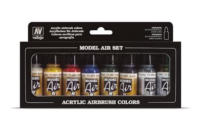 Vallejo 71174 Modelspoor mengkleur Wit, Geel, Rood, Blauw, Olijf-groen, Zwart, Zilver (metallic), Goud (metallic) 1 stuk(s) Vallejo 71174 Modelspoor mengkleur Wit, Geel, Rood, Blauw, Olijf-groen, Zwart, Zilver (metallic), Goud (metallic) 1 stuk(s)