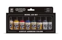 Vallejo 71174 Modelspoor mengkleur Wit, Geel, Rood, Blauw, Olijf-groen, Zwart, Zilver (metallic), Goud (metallic) 1 stuk(s) - thumbnail