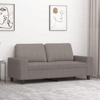 Tweezitsbank 140 cm stof taupe - thumbnail