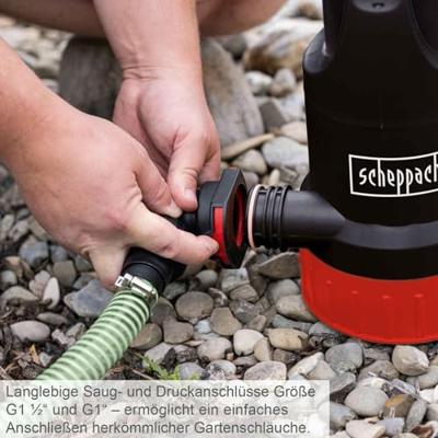 Gecombineerde afvalwaterpomp - Scheppach - DWP750 - 20000 L/h - 750 W