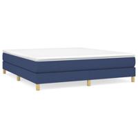 Boxspring met matras stof blauw 180x200 cm - thumbnail
