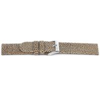 Horlogeband Universeel G856 Leder Beige 20mm - thumbnail