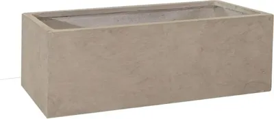 Mega Collections Balkonbak Clayfibre - L40 x B17,2 x H17,2 cm - Zand