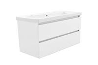 Wiesbaden Vision onderkast+2 laden 100x46 wit - thumbnail