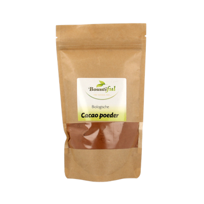Bountiful Cacao poeder bio 150 Gram Bountiful Cacao poeder bio 150 Gram