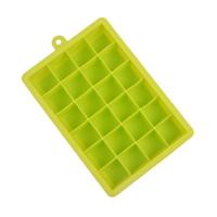24 rasters siliconen Ice Cube Tray mallen vierkante vorm ijsblokjes Maker fruit popsicle ijs schimmel (grasgroen) - thumbnail