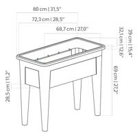 Kweektafel Venezia 80x39x69cm Groen - thumbnail