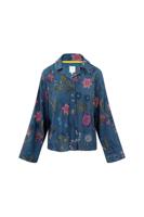 Pip Studio Faye Top Lange Mouw Coco Flower Blauw L - thumbnail