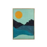 Dutchbone Wanddecoratie 'Gandhi' Vilt, 100 x 70cm - thumbnail