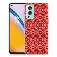 OnePlus Nord 2 5G | TPU bumper | Batik Rood - thumbnail