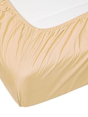 Essenza Minte Hoeslaken Yellow straw 90 x 200 cm