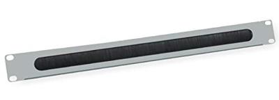 VALUE 19-Kabel doorvoerstrook 1 HE met borstel, grijs