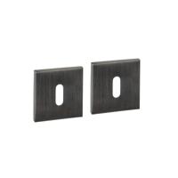 Intersteel Set van 2 sleutelrozettenTira vierkant antraciet 53x53mm - 1329.103086 - thumbnail