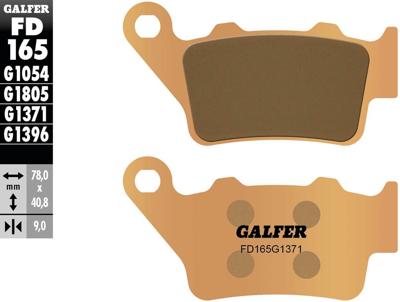 GALFER remblokken "fd165" brake pad fd165 g1371 sintered metal str.