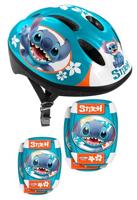 Disney stitch 5-delige skatebescherming 52-56 cm petrolblauw maat s/m - thumbnail