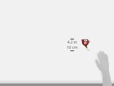 Dieren graskop in glazen vaasje 12,5cm