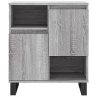 Dressoir 60x30x75 cm bewerkt hout grijs sonoma eikenkleurig - thumbnail