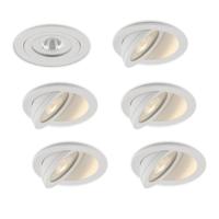 LED-inbouwspot set 6 stuks Sienna wit 5W extra warm-wit 2700K - thumbnail