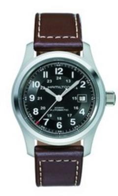 Horlogeband Hamilton H690765200 / H0017055553301 / H60076510 Leder Bruin 22mm