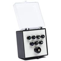 Martin Strings 18APP42 Pearl Inlaid Bridge & Endpins Black brugpinnen set (8 stuks) - thumbnail