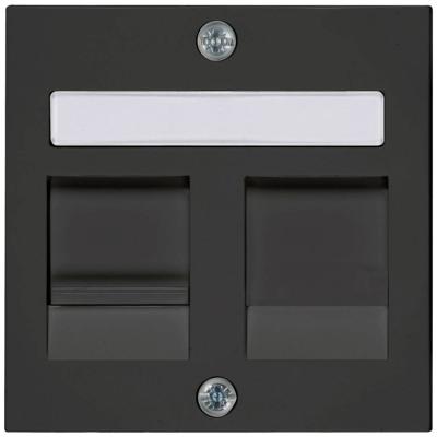 PEHA Badora MAT ZWART afdekplaat voor UTP enkel - 4603790