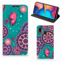 Samsung Galaxy A30 | Bookcase | Cirkels en Vlinders - thumbnail