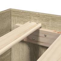 Bedframe zonder matras hout sonoma eikenkleurig 180x200 cm - thumbnail