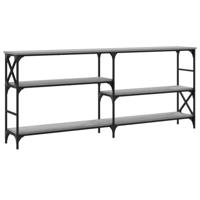 Wandtafel 180x29x76,5 cm bewerkt hout grijs sonoma eikenkleurig - thumbnail