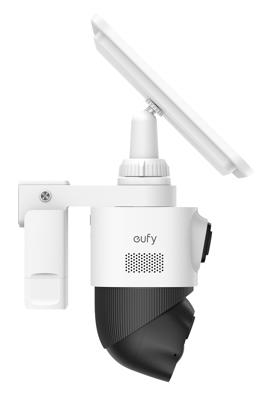 eufy Security eufyCam S4, draadloze solar beveiligingscamera buiten, triple lens Bullet-PTZ, 4K UHD, 360° pan & tilt, auto-tracking, 8× hybride zoom, kleurennachtzicht, compatibel met HomeBase S380