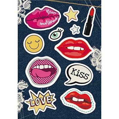 Herma stickers Kisses meisjes 12 x 8,4 cm folie 11 stuks Herma stickers Kisses meisjes 12 x 8,4 cm folie 11 stuks