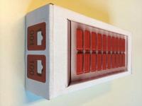 Garderobenummers rood genummerd 001-100 - thumbnail