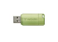 Verbatim USB DRIVE 2.0 PINSTRIPE USB-stick 128 GB Eucalyptus, Groen 49462 USB-A 2.0 - thumbnail