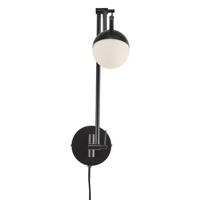 Wand of plafondlamp zwart &apos;Contina&apos; Nordlux G9 fitting modern verstelbaar - thumbnail