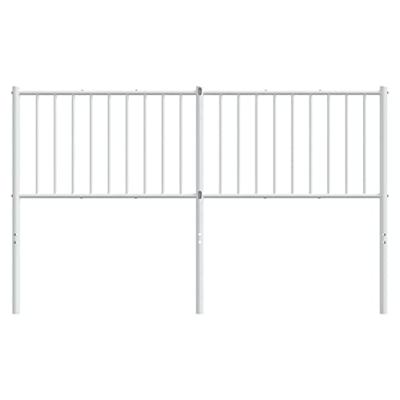Hoofdbord metaal wit 166x3x90 cm Hoofdbord metaal wit 166x3x90 cm