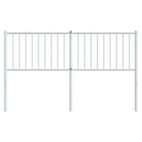 Hoofdbord metaal wit 166x3x90 cm - thumbnail