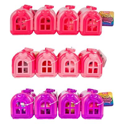 Toi-Toys Knuffel pluche dier in draagkoffer, 10cm