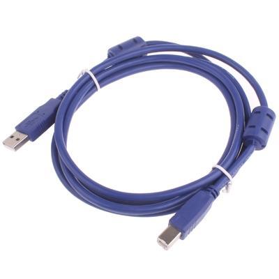 Standaard USB 2.0 A mannetje naar B mannetje kabel, met 2 kernen, Lengte: 3 meter Standaard USB 2.0 A mannetje naar B mannetje kabel, met 2 kernen, Lengte: 3 meter