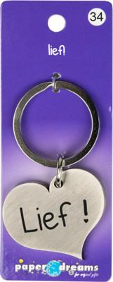 Hart sleutelhanger - lief