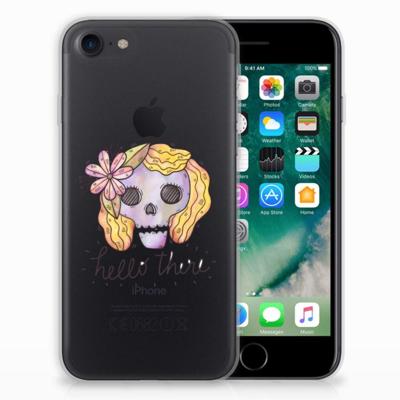 Silicone Back Case iPhone SE 2022 | SE 2020 | 8 | 7 Boho Skull Silicone Back Case iPhone SE 2022 | SE 2020 | 8 | 7 Boho Skull