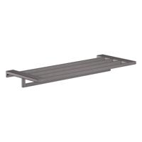 Hansgrohe Handdoekrek Met Handdoekhouder AddStoris Geborsteld Zwart Chroom - thumbnail