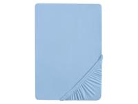 Biberna Jersey hoeslaken (Ijsblauw, 140-160 x 200 cm) - thumbnail