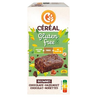 Cereal Brownies chocolade & hazeln gluten- lactosevrij 150 Gram