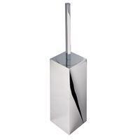Geesa Modern Art closetborstelhouder zwarte borstel Chroom - thumbnail