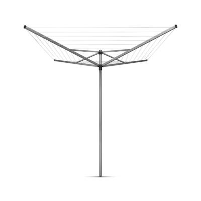 Brabantia Topspinner Droogmolen 40 m Drooglengte + Grondanker Metallic Grijs - thumbnail