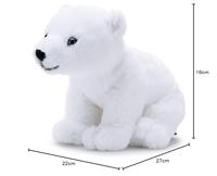 Simba national geographic knuffel ijsbeer, 25cm - thumbnail