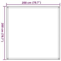 VidaXL Tenttapijt 200x200 cm zwart - thumbnail