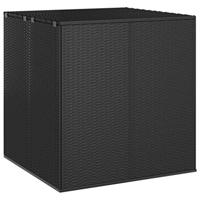 Tuinbox 100x97,5x104 cm polyetheen rattan zwart - thumbnail