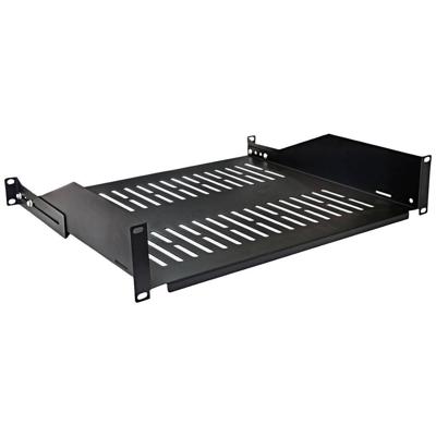 VALUE 19-Legplank, 485 x 400mm, 2HE, max. 25kg, zwart